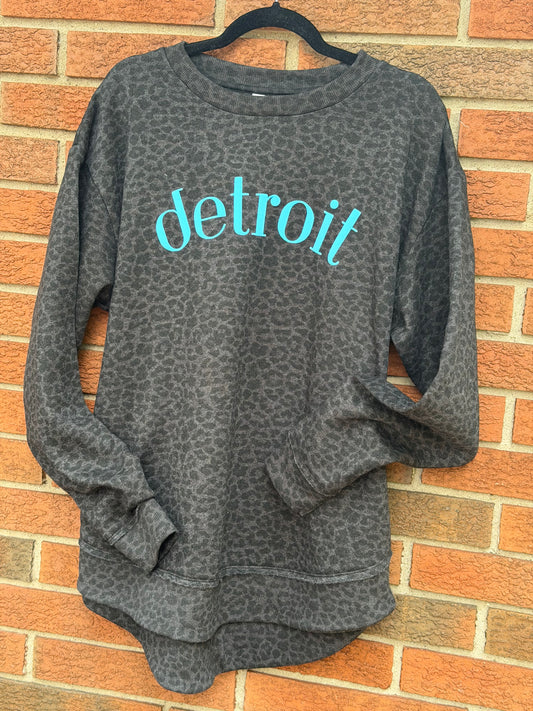 Leopard Blue Detroit