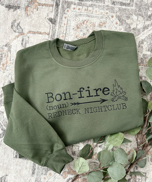 Bonfire Redneck Nightclub Sweatshirt