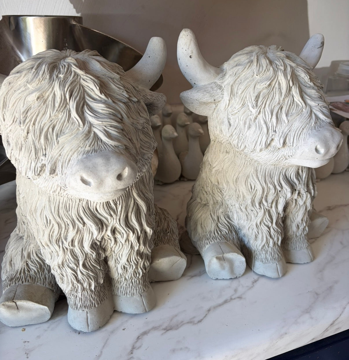 Concrete Highland Cow