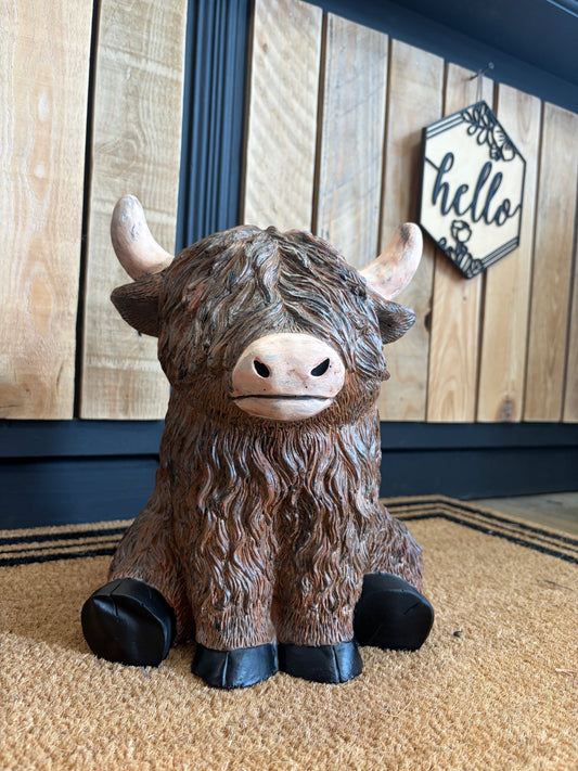Concrete Highland Cow