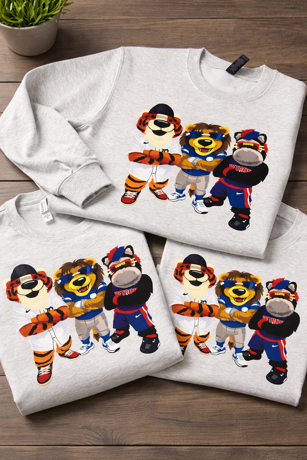 Detroit Teams Mascots