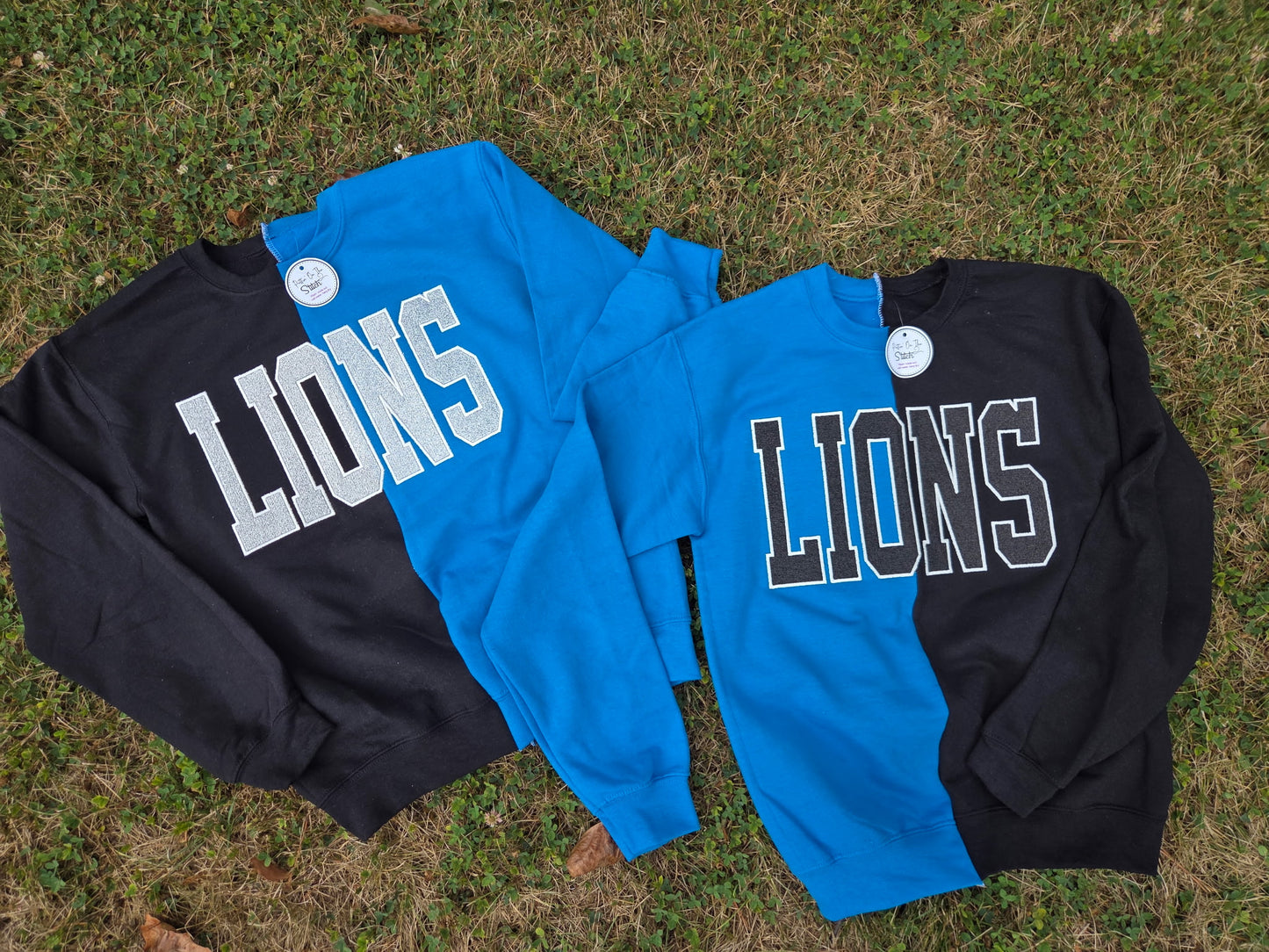 Split Stitched Lions Crew