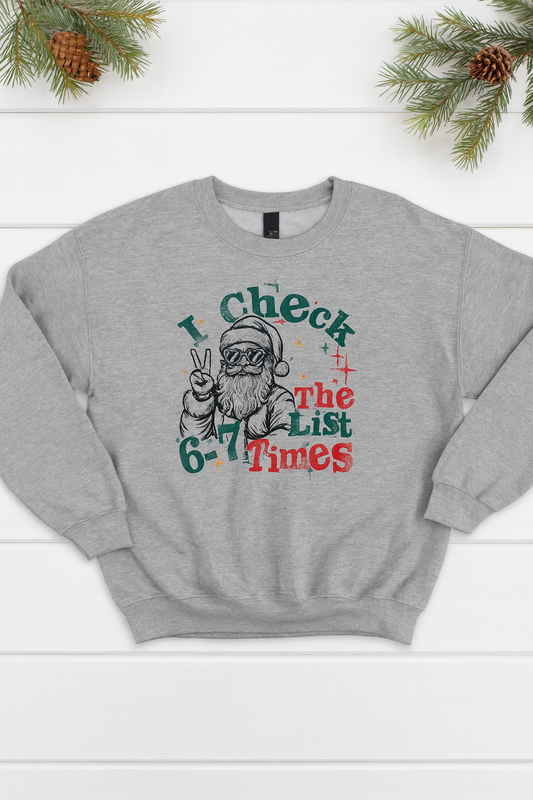 Santa Checks List 6-7 Times